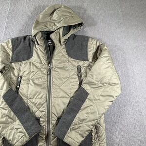 REI‎ Olive Green 100% Polyester Insulated Hooded Mens Small Jacket Outdoors